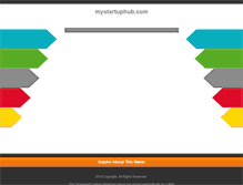 Tablet Screenshot of mystartuphub.com